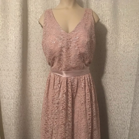 Jessica Howard shimmering pink lace dress, 10 - Picture 1 of 4